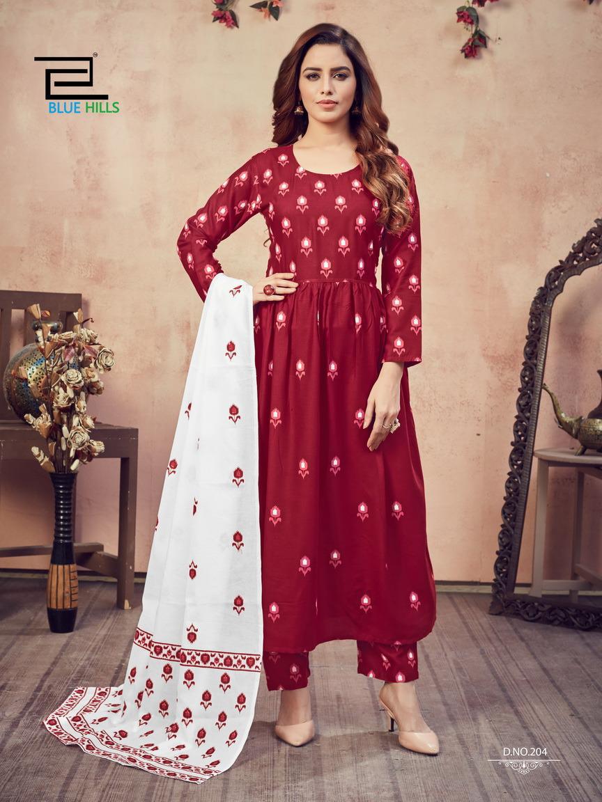 Blue Hills Capture 2 Latest Ethnic Wear Heavy Rayon Printed Readymade Collection